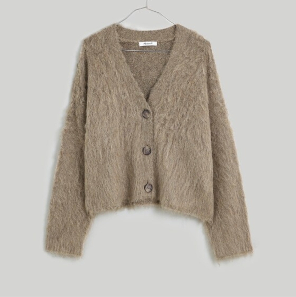 Madewell Fuzzy Tan Sweater